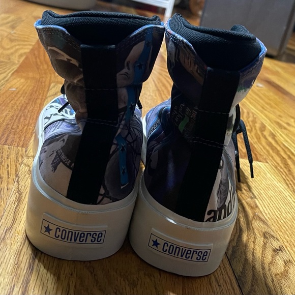 Skid Grip High "Beat the World"- Graffiti Converse - Picture 4 of 5